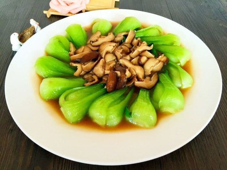 Rau Cải Chíp Sốt Nấm/Luộc Chấm Trứng