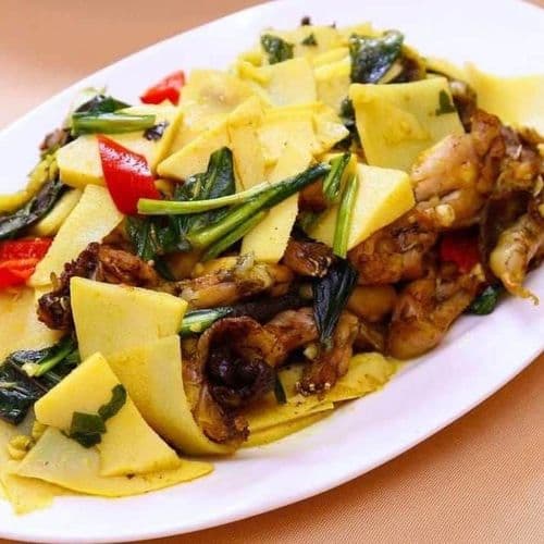 Ếch Xào Măng
